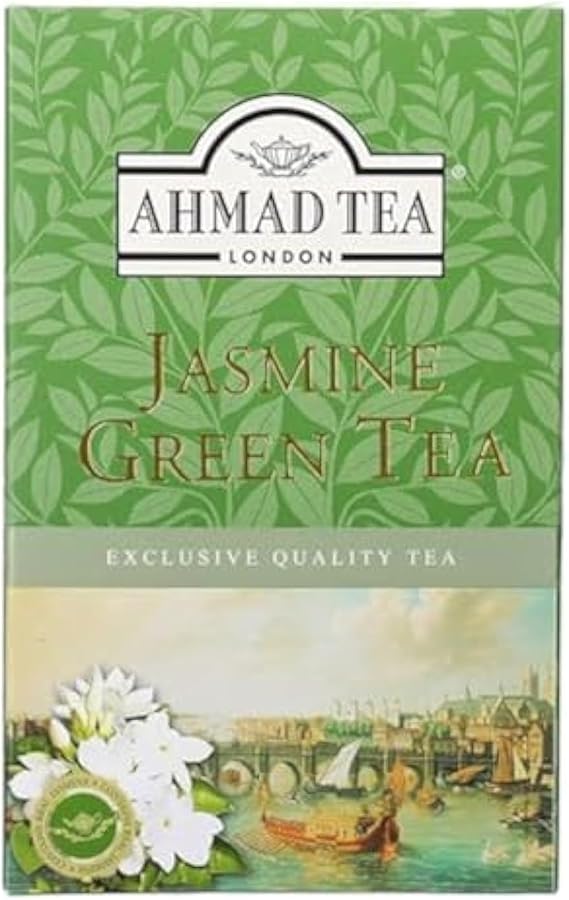 Ahmad Tea Loose Leaf, Jasmine Green Tea, Green Tea, 1 Packet of 100g Loose Leaf Tea