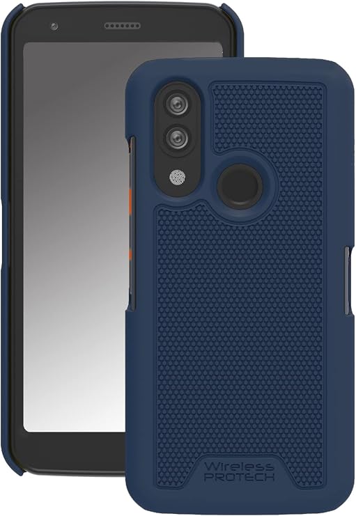 Case Compatible with CAT S62 and CAT S62 PRO Phones, Protective Hard Shell Case with Soft Touch Coating (Navy Blue)