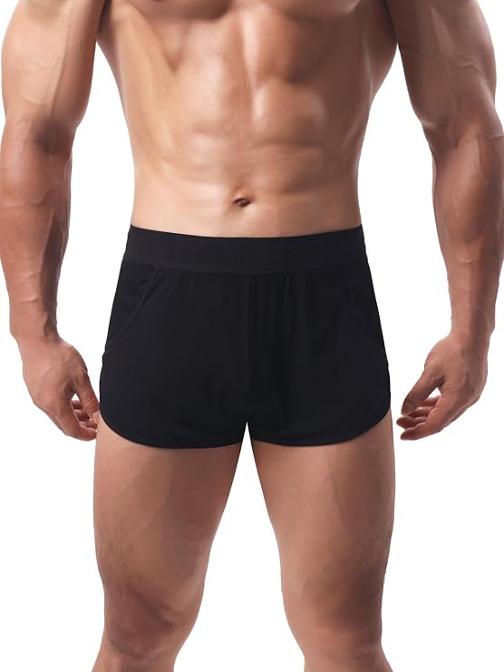Summer Code Men's Boxers Shorts Breathable Ribbed Lounge Underwear | Moisture-Wicking Comfortable Boxers Breifs, 3D Support Pouch, Ultra Thin Modal Fabric, for Office Everyday Summer Wear