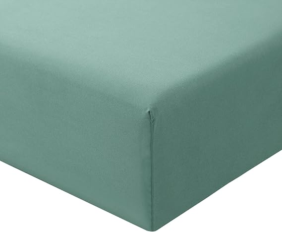 RUIKASI King Size Fitted Sheet Deep 40cm Pocket, Sage Green 150x200cm