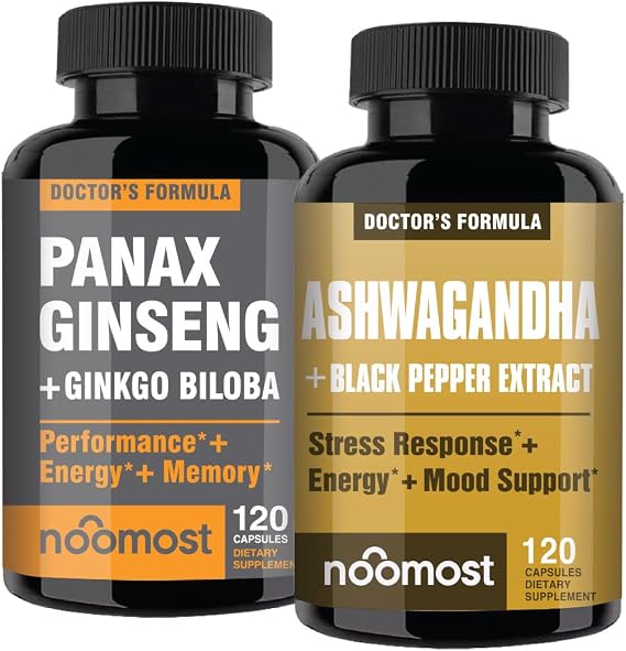 NooMost Panx Ginseng + Ashwagandha 1200 mg Super Combo