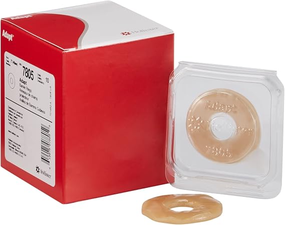 Hollister 7805 Adapt 2 Flat Barrier Rings, 10 Pack Ostomy Barrier Ring, Ostomy Supplies, Customizable Skin Barrer Ring