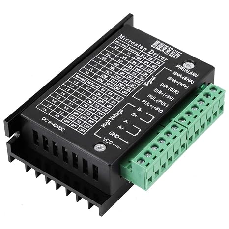 Stepper Motor Driver Module CNC Controller 0.5-4A 32 Microstep Resolution Overheat Short Circuit Protection for Nema 8 11 14 16 17 Stepper Motor 9-40V DC