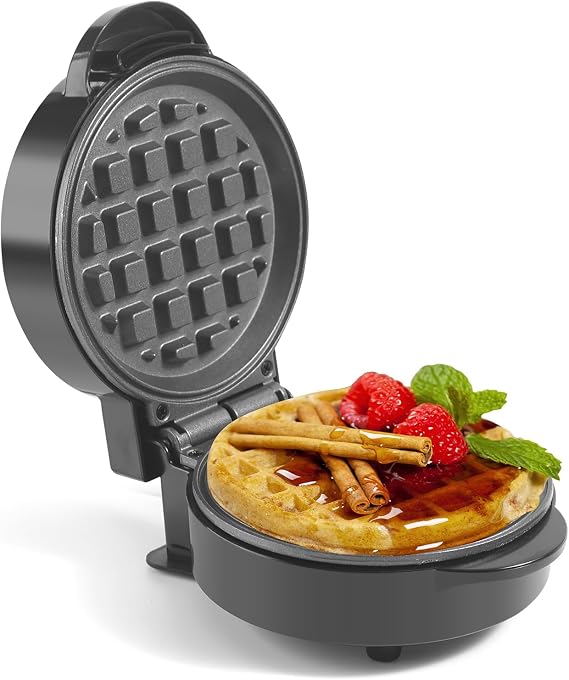 Mini Waffles Maker 5 Inches, Make Waffle in Minutes, Non-stick Plate