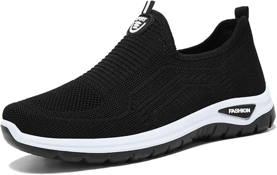 Men's Slip On Sneakers Breathable Lightweight Casual Walking Shoes Non Slip Comfortable Fashion Sports Loafers