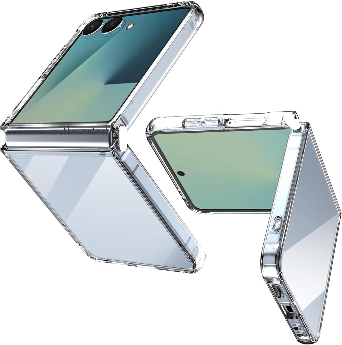 CONSTRAIN - Galaxy Z Flip 7 ile uyumlu Samsung Kılıf Köşe Korumalı Darbeye Dayanıklı Antişok Şeffaf Silikon Kapak