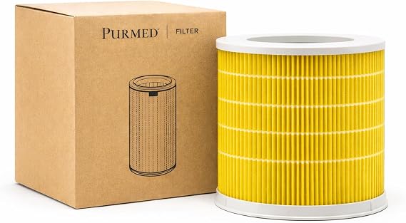 Purmed Xiaomi Smart Air Purifier 4 Compact Compatible Hepa Filter (Pet-Pets) - 4 Compact Hepa Filter (Yellow)