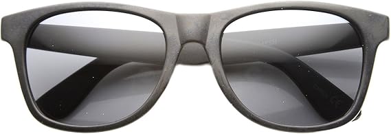 Kush Mens Retro Classic Clean Plastic Horned Rimmed Sunglasses (Grey Smoke)