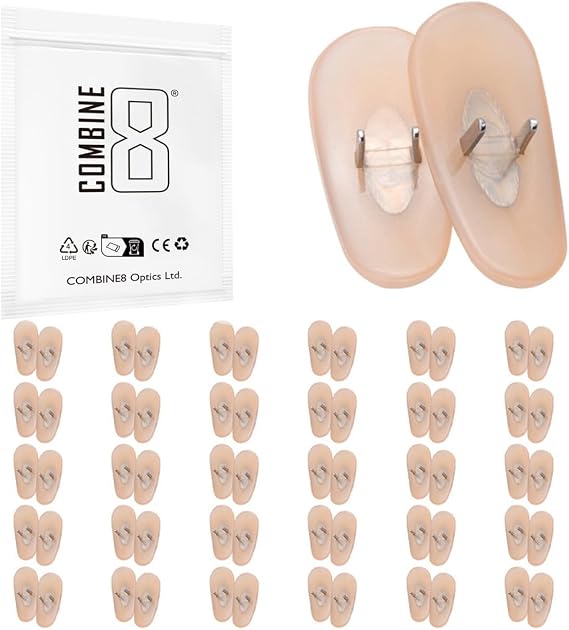 30 Pairs Replacement Nose Pads Flesh Color Nose Pieces for Ray-Ban Aviator RB3025/Aviator RB3044/RB3261/RB3445/RB3483/RB3506/RB3519/RB3516/RB3293/RB3267/RB3362/RB3026/RB3490 Sunglasses