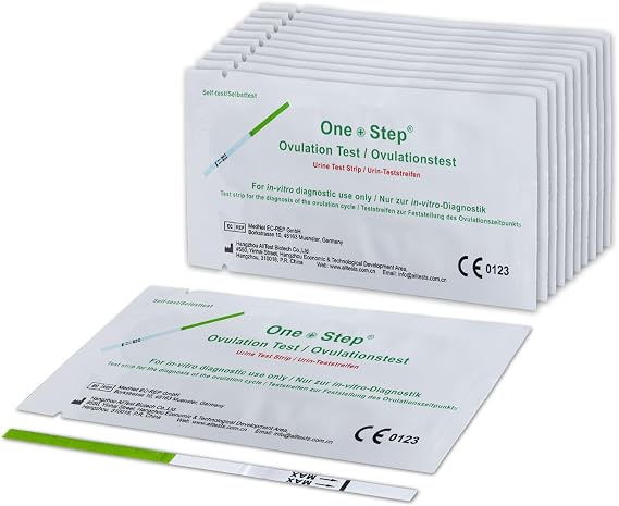One Step 20 x Ovulation Strips 20miu/ml Test Kit Sensitive Fertility Predictor Testing Sticks (Wide Width)
