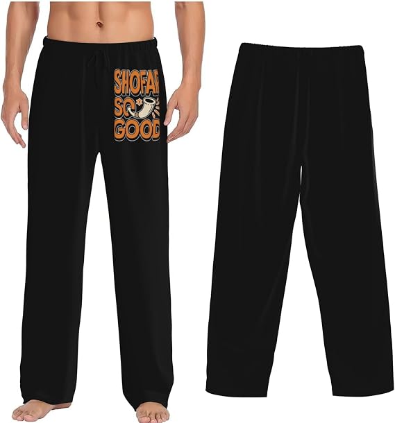 Men's Soft Lounge Sleep Pants, Elastic Waist with Side Pockets Comfortable Stretchy Loungewear for Home & Relaxation