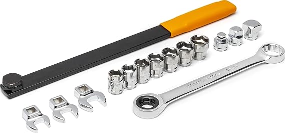 GEARWRENCH 15 Piece Ratcheting Serpentine Belt Tool Set | 3680D