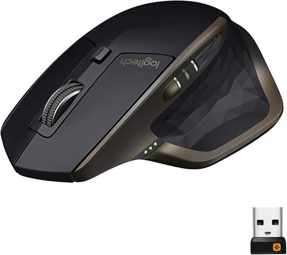 Logitech MX Master Wireless Mouse High-Precision Sensor, Speed-Adaptive Scroll Wheel, Easy-Switch up to 3 Devices - Meteorite Black