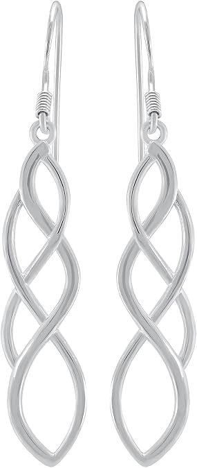 Choice Celtic Silver Sterling 925 Celtic Dangling Earrings