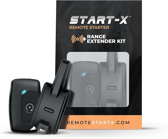 Start-X Range Extension Kit (3,000 ft) for Remote Starter, 1 Button, 2 Way | Includes 2 Remotes, Antenna and Antenna Cable