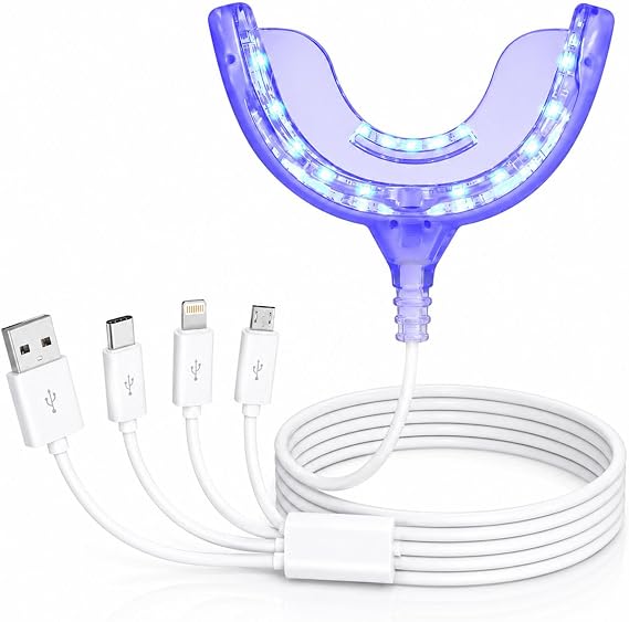 32 LED Teeth Whitening Accelerator Light, Blue LED Mouth Tray