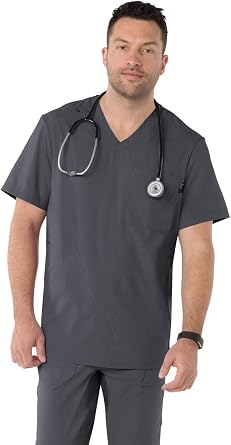 KOI Lite Lightweight & Athletic Styled Force Scrub Top for Men