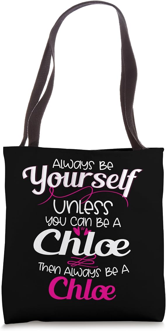 Chloe Name Personalized Tote Bag
