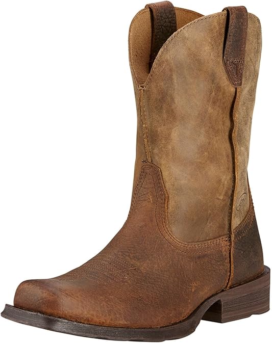 Ariat Men's Rambler Leather Sole Western Cowboy Boots