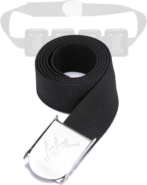 Diving Weight Belt with Stainless Steel Buckle,2" Wide Nylon Webbing 55" Long,Scuba Weight Belt Buckle for Snorkeling Sailing Water Sports