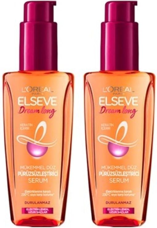 Elseve Dream Long Mükemmel Düz Pürüzsüzleştirici Serum 2 Adet 100 ml