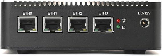Upgraded J4125 Quad Core Firewall Micro Appliance, Mini PC, Nano PC, Router PC with 8G RAM 128G SSD, 4 RJ45 2.5GBE Port AES-NI compatible with Pfsense