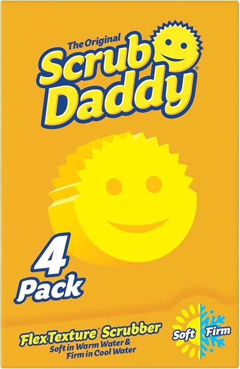 Scrub Daddy Cleaning Sponge - Pack of 4