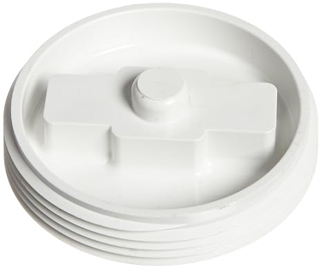 Spears P110 Series PVC DWV Pipe Fitting, Flush Plug, 3" NPT Male