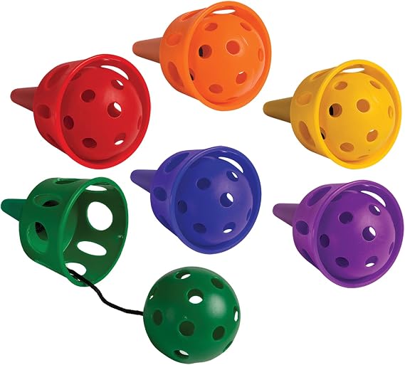 Champion Sports Scoop Ball & Catch Games Lightweight Plastic Toss & Catch Sets for All Ages