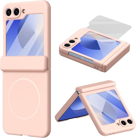 Case for Samsung Galaxy Z Flip 5,Cover for Galaxy Z flip 5 (Pink)