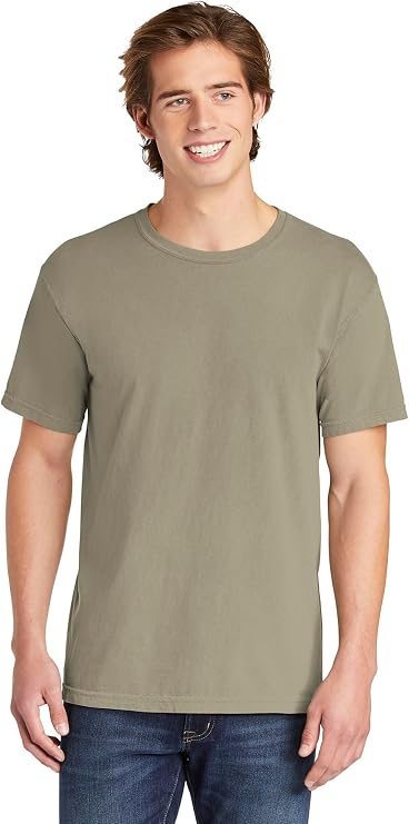 Comfort Colors Men's Adult Short Sleeve Tee, Style 1717 (Medium, Sandstone)