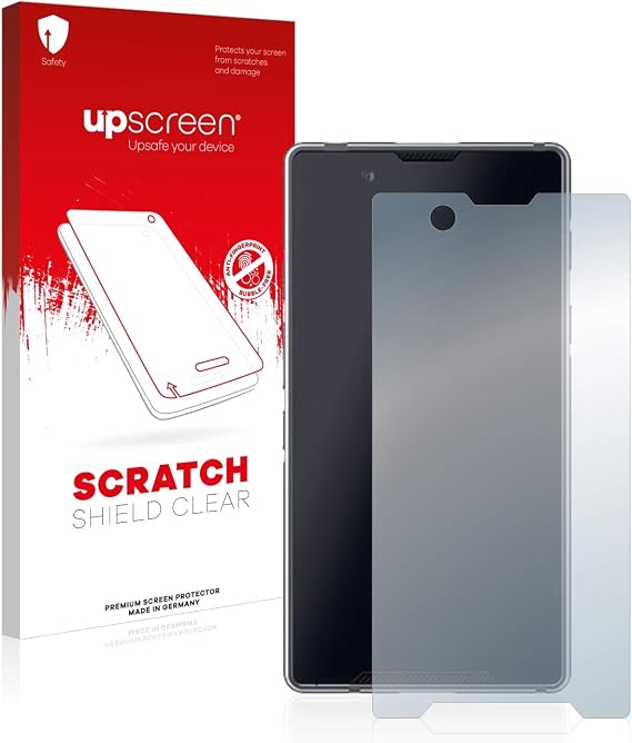 upscreen. Scratch Shield Clear Screen Protector for Bittium Tough Mobile 2, Strong Scratch Protection, High Transparency, Multitouch optimized