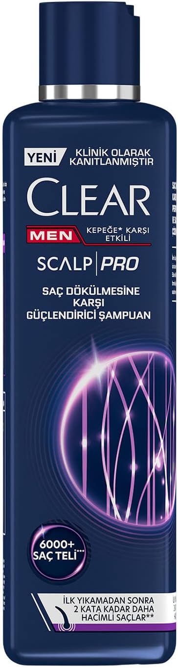Clear Men Scalp Pro Güçlendirici Şampuan Saç Dökülmesine ve Kepeğe Karşı Etkili 300 ml