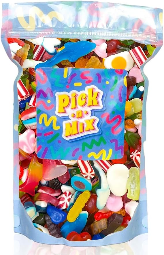 Pick n Mix Sweets Non-Fizzy Gummy Jelly Candy Selection 800g