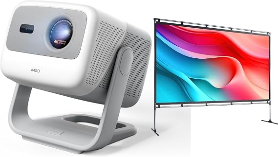 JMGO N1S 4K 2026 New Version + 100 inch Projector Screen