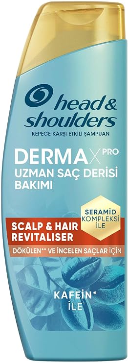 Head & Shoulders DermaXPRO Scalp & Hair Revitaliser Dökülme ve Kepek Karşıtı Şampuan Kafein ve Seramid ile 300ml