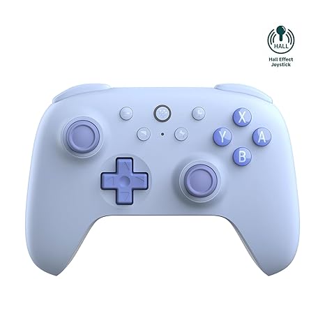8BitDo Ultimate 2C Bluetooth Controller for Switch/Switch 2,Hall Joysticks | Wake-up Switch 1,Non-linear Digital Triggers,Remappable L4/R4 Bumpers,6-axis Motion Control/Rumble Vibration - Blue