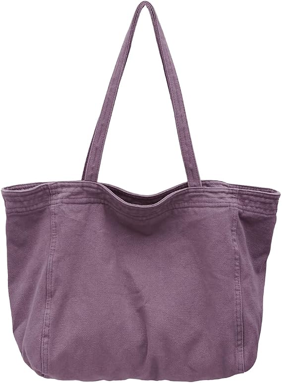 Canvas Tote Bag for Women Casual Shoulder Work Bag Canvas Bag