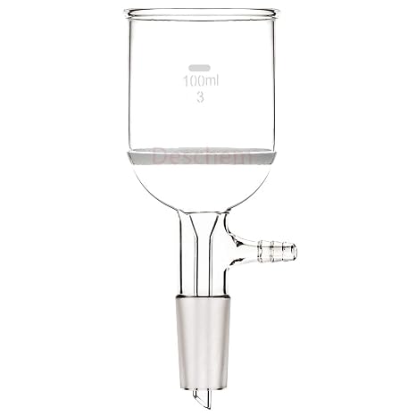 100ml,24/40,Buchner Funnel,Glass Filter Funnels,10mm Vacuum Hose Connection