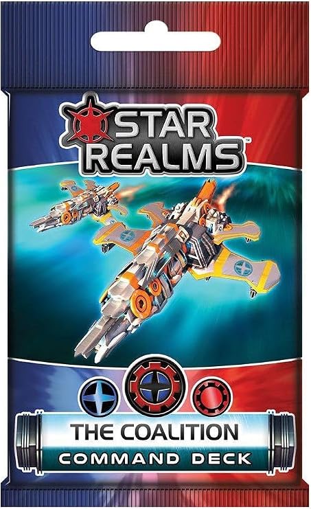 Star Realms Command Deck: The Coalition Command Deck Card Games for Adults Kids Family 18 Cards per Pack