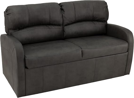 RecPro Charles 60" RV Jack Knife Sofa w/Arms, Gunmetal