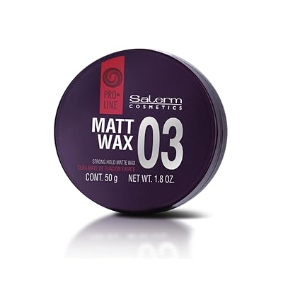 SALERM - Hair Wax - Pro Line Matt Wax 03-50 ml - for Short Hair - Strong and Flexible Hold - Long-Lasting - Matte Finish - Hair Texturizer - Nourishes and Hydrates - Non-Greasy