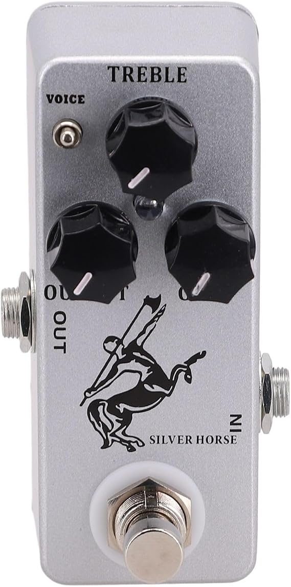 Guitar Effect Pedal Overdrive, For MOSKY Silver Horse, True Bypass Metal Shell Boost