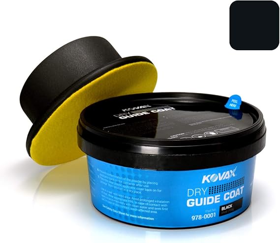 Kovax 978-0001 Dry Guide Coat Black, 100 Grams w/Applicator