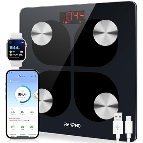 RENPHO USB Rechargeable Digital Bluetooth Weight Scale (180 kg)