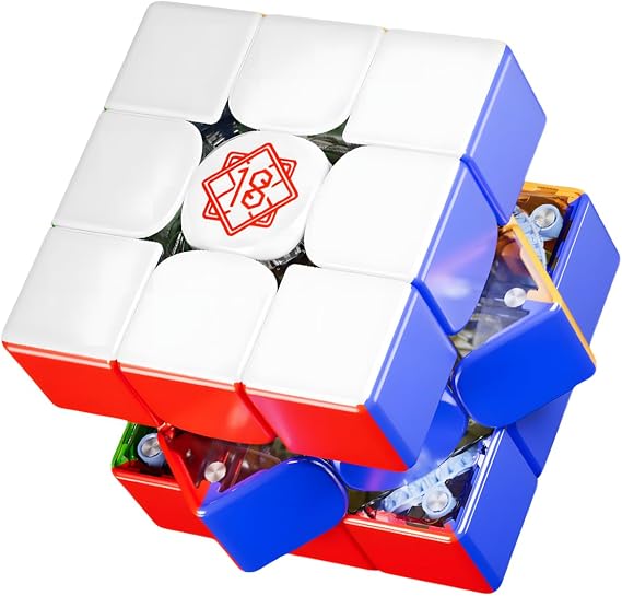 Bukefuno MoYu Super weilong v2 18th Anniversary Version 3x3 Magnetic Cube Speed Stickerless Magic Cube Puzzle 3x3x3 Toys(18th Anniversary Edition)