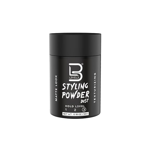 L3 Level 3 Travel Styling Powder - Natural Look Mens Powder - Easy to Apply with No Oil or Greasy Residue