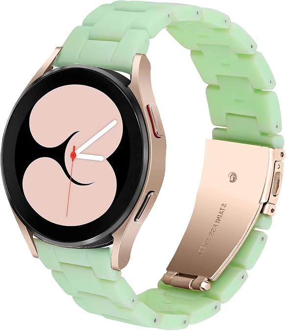 DEALELE Bands Compatible with Samsung Galaxy Watch 7 / FE / 6/6 Classic / 5/5 Pro / 4/4 Classic / 3 41mm / Huawei GT3 42mm, 20mm Colorful Resin Replacement Strap for Women Men