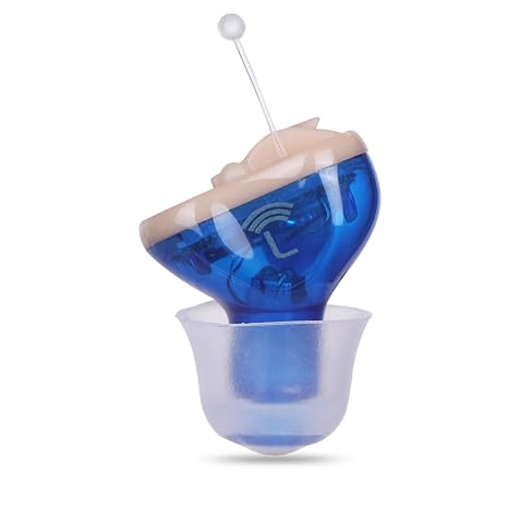 Hearing Amplifier Seniors Adults Noise-Cancelling - Personal Sound Voice Amplifier, Magic Ear As Seen on TV Digital Inner-Ea Elderly Listening Assistance Hearing Aid Cleaning Tools Included (Blue)