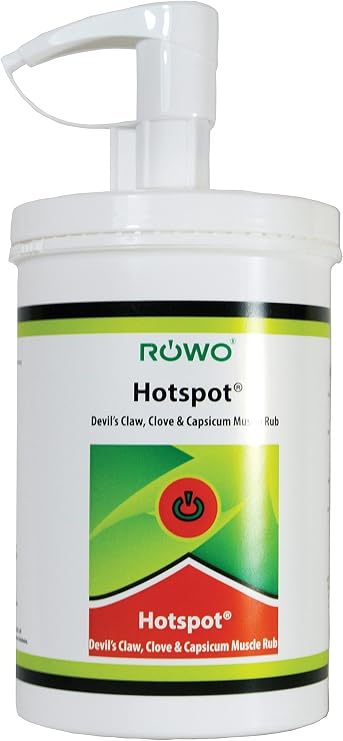 Hotspot Devil's Claw, Clove & Capsicum Muscle Rub 1000 ml Pump Pack | Long-lasting. Intense heat sensation. Unique formulation. Chronic soft tissue or muscular soreness or sporting activities.